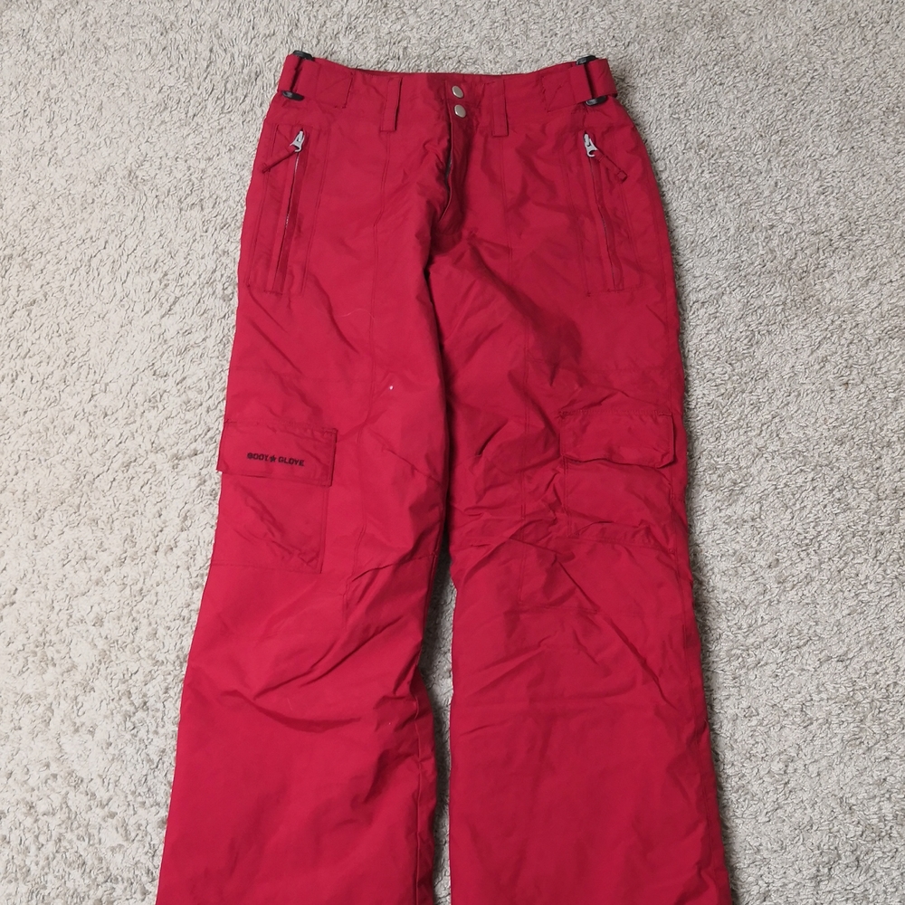 Body glove Women pants ski snowboarding winter sport sz S Snow red